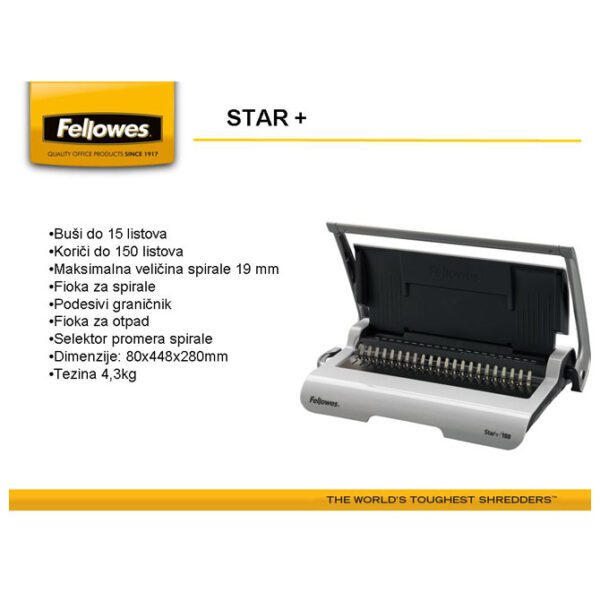 Mašina za spiralno koričenje Star+ Fellowes