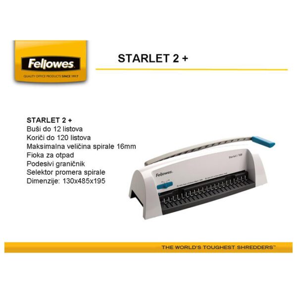 Mašina za spiralno koričenje Starlet 2+ Fellowes