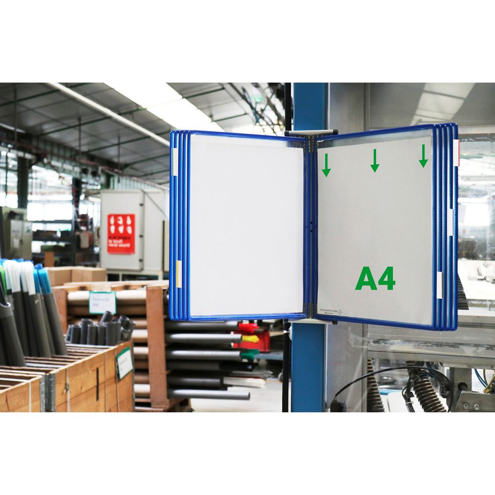 Stalak zidni čelični sa 10 ramova A4